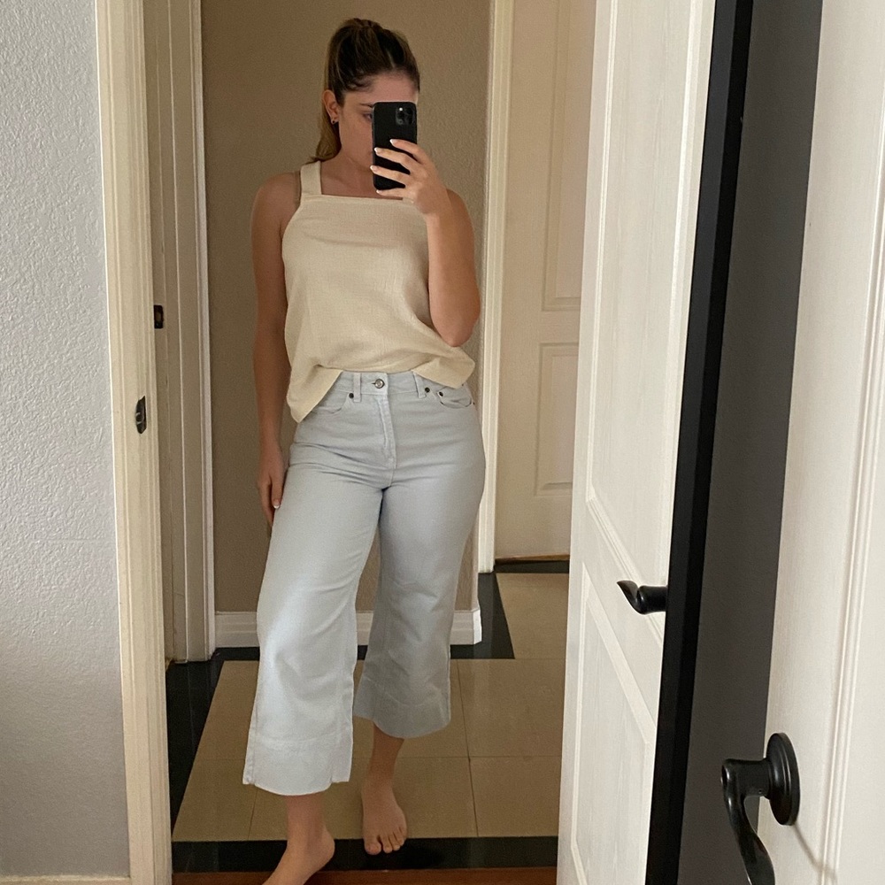 Pastel blue denim